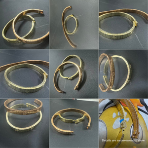 Brazalete de Diseño Inspirado en Marcas de Lujo, Infinitamente Flexible, con Motivo de Tornillo y Estilo Minimalista - Product Image 6
