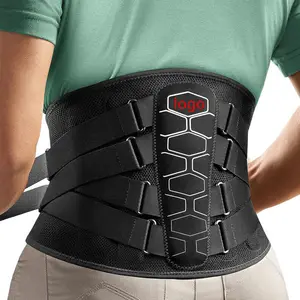 KangMei tela de malla ajustable soporte de espalda para dolor de espalda ciática escoliosis herniada