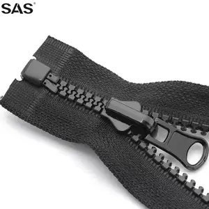 SAS phụ kiện Zip 5 #8 # fermeture Eclair puller mở-kết thúc vislon dây kéo biểu tượng tùy chỉnh kích thước màu đen Lều nhựa nhựa dây kéo