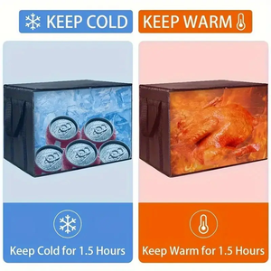 Qualidade Premium Heavy Duty Impermeável Térmico Isolado Food Delivery Bag Logística de Cadeia Fria para Congelamento Food Shipping Letter - Product Image 5