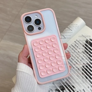 Étui de téléphone en silicone à ventouse pour <span class=keywords><strong>iPhone</strong></span> 17 <span class=keywords><strong>Pro</strong></span> <span class=keywords><strong>Max</strong></span> couleur unie antichoc Ultra Secure Grip All-in-One <span class=keywords><strong>Selfie</strong></span> <span class=keywords><strong>Stick</strong></span> Kit - Product Image 3