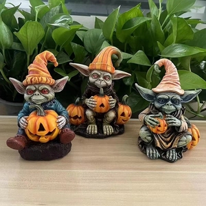 Adornos de Resina de Halloween WXA12, Calabaza Extraterrestre, Decoración para el Hogar, Decoración de Jardín, <span class=keywords><strong>Duendes</strong></span> de Resina, Manualidades - Product Image 3