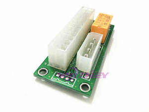 24pin <span class=keywords><strong>ATX</strong></span> à Molex <span class=keywords><strong>ATX</strong></span> 24pin Multiple Dual PSU Power Synchronous Start Extender module Card adapter pour ordinateur - Product Image 4