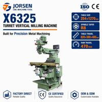 Hochsteife X6325 Universal-Revolverfräsmaschine 3-Achsen Manuelle Metall-Mittelfräs-Maschine