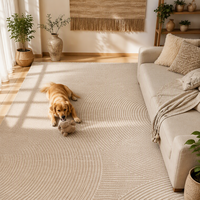 Tapis moderne en polyester pour animaux de compagnie, grande surface, tissé à la machine Wilton, résistant aux rayures et aux poils d'animaux, idéal pour l'exercice et la maison