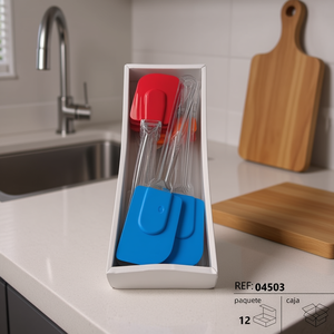 Cooking Tool Set Spatulas 12Pcs Silicone Red Blue For Kitchen Use - Product Image 3