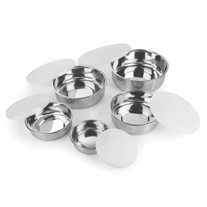 Juego de 5 Recipientes Herméticos de Acero Inoxidable para Almacenamiento de Alimentos con Tapas Seguras, Diseño Apilable, Aptos para Lavavajillas y Sostenibles - Product Image 4