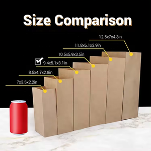 Sacs en papier d'emballage cadeau de remerciement logo personnalisé Premium Eco Friendly Snacks Lunch Party Supplies <span class=keywords><strong>Pharmacie</strong></span> - Product Image 6