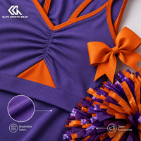 Ensemble d'échauffement personnalisé pour cheerleading, sublimé, respirant, séchage rapide, tenue d'entraînement pour cheerleading, vêtements de danse, vêtements de sport