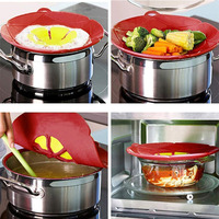 Couvercle de casserole anti-débordement et anti-poussière en silicone de qualité alimentaire, pièces de batterie de cuisine, couleur personnalisée en stock