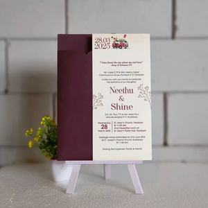 Inviti Matrimoniali Personalizzati con Totem Colorati all'Ingrosso con Busta Stampa a Colori e Stampa a Caldo per Eventi Nuziali Ringraziamenti - Product Image 4