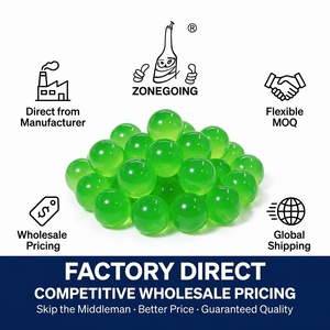 Perles de boba éclatantes au jus de kiwi de 1,3 kg - Fournisseur d'usine en gros pour bubble tea et desserts - Product Image 3