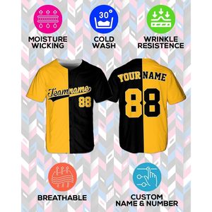 เสื้อเบสบอลแบบสั่งทำพิเศษสำหรับผู้ใหญ่ ยูนิเซ็กซ์  พร้อมชื่อทีมและหมายเลข 88  ชุดกีฬาแบบติดกระดุม - Product Image 4