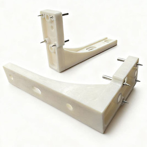 <b>Plastic</b> Slip Hook Single <b>Strip</b> Shelf Base 1-3kg Load Wall Mount No Drill Hook - Product Image 2
