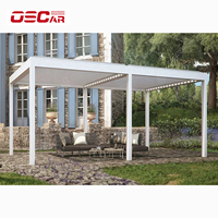 Pergola Bioclimatique de Luxe à Toit à Lames Orientables en Aluminium, Design Moderne, Kits de Pergola Métallique, Serre DIY, Turquie
