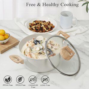 Hot <b>Sales</b> Nonstick Granite Stone Coating 12pcs Cookware <b>Set</b> Free Kitchen <b>Induction</b> Casseroles Saucepan Frying <b>Pans</b> Utensils - Product Image 2