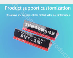 Adesivo Personalizzato in Acrilico Ecologico con Scritta 'Pausa Temporanea' per Registratore di Cassa, Sistema POS, Negozi al Dettaglio, Supermercati e Banconi - Product Image 5