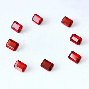 15X20mm oktagon potong Natural gmail.com Red Garnet "grosir harga pabrik batu permata longgar segi kualitas tinggi" Per karat