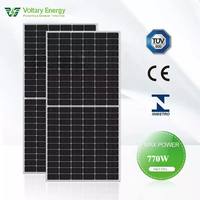 Sistem Panel Surya Rumah Tangga 440W-770W dengan Panel Surya 450W IP67 BIPV N-Type Mono PERC Half Cell 550W Tipe HJT