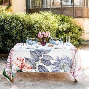 Custom Printing Patterns Table Linens Fabric French Luxury Flax 100% Pure Linen <b>Tablecloth</b> Custom Size for Home Hotel - Product Image 3