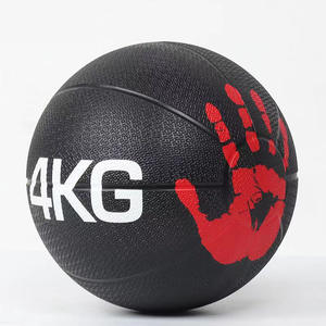 כדור רפואי מגומי מלא, ידידותי לסביבה, יוניסקס, לאימוני כושר ביתיים, לאימון אישי, משקולות חופשיות לגב ולבטן, דגם שנה אחת - Product Image 5