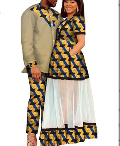 High Quality Pure Cotton Wax Dyed African Ethnic Print Couple Suit <strong>for</strong> <strong>Men</strong>+women's Dress Long <strong>Skirt</strong> - Product Image 5