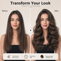 Rizador de Pelo Profesional Torlin con Barriles de Cerámica Eléctricos y Ajustes de Calor Altos para Uso Doméstico y en Salón