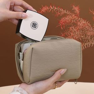 Bolsa Organizadora de Cosméticos Minimalista de PU, Portátil, Multifuncional, para Viaje, Bolsa para Lápiz Labial y Retoques, Mini Bolsa Insertable - Product Image 2