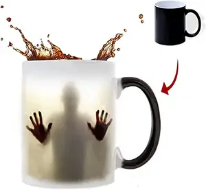 Bán Hot Walking Dead Mug ma thuật màu đen thay đổi Halloween Cà Phê Cốc cà phê sữa nước cốc gốm