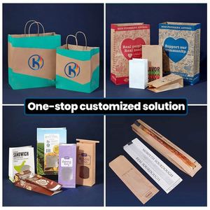 Custom Logo Kraft Paper Single <b>Bottle</b> Wine Tote <b>Bag</b> Wholesale Eco-Friendly Beer Coffee <b>Gift</b> Carrier for Supermarket Promotion - Product Image 6