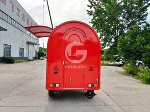 ETODEVICE 2.2M Round Food Trailer Mobile Coffee Shop and <b>Small</b> Restaurant - Product Image 4