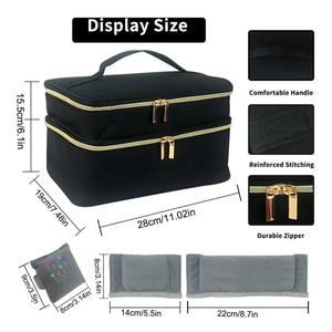 Large Sewing Supplies Organizer Double Layer Sewing Storage Organizer with Two Detachable Dividers - Product Image 3