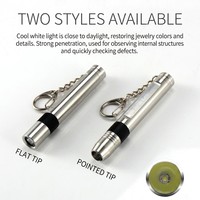 Lampe de poche LED EDC 3W XPE, lumière portable, cadeau, avec option de batterie rechargeable ou AAA, mini lampe torche en acier inoxydable 304