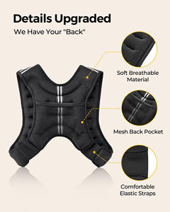Chaleco con Peso para Hombres y Mujeres, Chaleco con 6 Pesas de Arena y Logotipo Personalizado, Chaleco con Peso para Correr, Entrenamiento y Fitness - Product Image 5