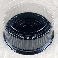 Boîtes à gâteaux rondes en PET transparentes jetables écologiques Yuxuan de 9 pouces pour la nourriture pour bébés et la vente en gros