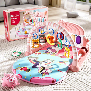 Alfombra <span class=keywords><strong>de</strong></span> Juego Musical Huniu con Piano, Alfombra <span class=keywords><strong>de</strong></span> Actividades Infantil Colorida con Piano, Gimnasio para Bebés - Product Image 1