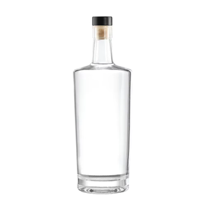 Bouteilles en verre mat en gros pour spiritueux, liqueurs et vins, avec <span class=keywords><strong>bouchon</strong></span> à vis en liège et <span class=keywords><strong>bouchon</strong></span> en caoutchouc, forme personnalisée pour Tequila, OEM/ODM - Product Image 1