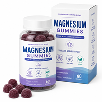 Gummies de citrate de magnésium non-OGM 200 mg à base de pectine pour le soutien de la bien-être, compatibles végétaliens, usine ODM