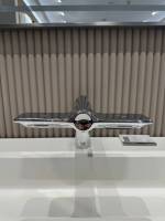 Robinet de lavabo automatique électrique TETCH pour salle de bain commerciale, montage sur plan, moteur sans balais 1200W, capteur automatique 2 en 1, sèche-mains