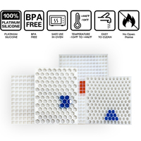 Moule de production demi-sphère à 625 cavités, en silicone vulcanisé au platine, demi-feuille de 3 ml, pour la fabrication de produits à base de fibres, pour le remplissage et le raclage, outillage personnalisé