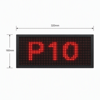 Letrero LED P10 de un Solo Color, Venta al por Mayor, 39x7.5 Pulgadas, Tablero de Mensajes de Texto Programable