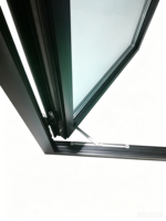 Fenêtre à battant en aluminium avec verre trempé transparent