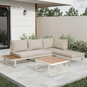 Ensemble <span class=keywords><strong>de</strong></span> canapés sectionnels d'extérieur <span class=keywords><strong>en</strong></span> aluminium Mobilier <span class=keywords><strong>de</strong></span> jardin moderne <span class=keywords><strong>Canapé</strong></span> <span class=keywords><strong>de</strong></span> patio <span class=keywords><strong>de</strong></span> luxe résistant aux intempéries pour Villa Hôtel - Product Image 2