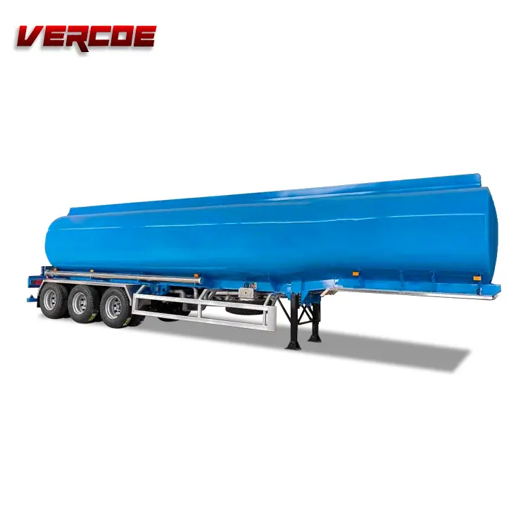 Vercoe 2/3Axle Fuel Tank Semi Trailer Stainless Steel Fuel Tank Trailer Tanker Trailer Fuel Tank