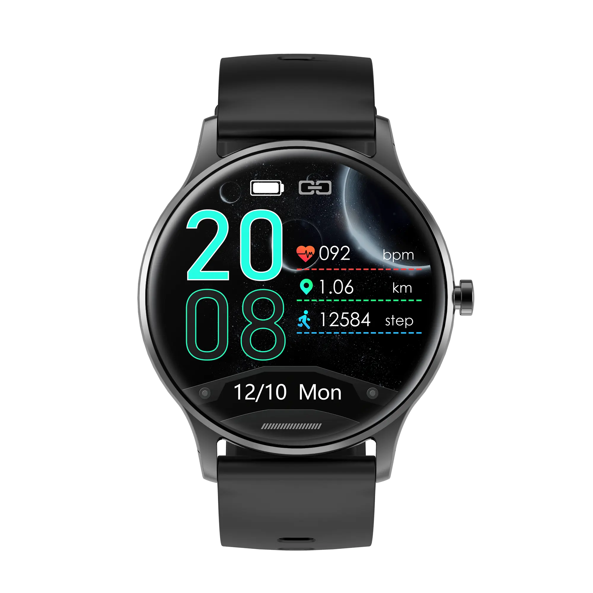 Новое поступление 2022, Цифровые многофункциональные умные часы FWS33 с круглой поверхностью, наручные часы для подключения мобильного телефона