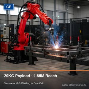 Robot de Soldadura Industrial BORUNTE, Robot de Soldadura MIG de 6 Ejes, Cobot de Soldadura con Alcance de 1.85M y Carga Útil de 20KG para Soldadura de Estructuras de Acero - Product Image 2