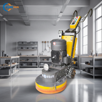 Machine de meulage et de polissage de sols et de béton automatique télécommandée, robuste, avec moteur de 18,5 kW, puissance 380 V