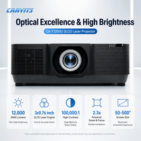 Projecteur d'installation professionnel CAAVITS 12000 lumens WUXGA 1920x1200 3LCD laser pour l'éducation, les salles de conférence