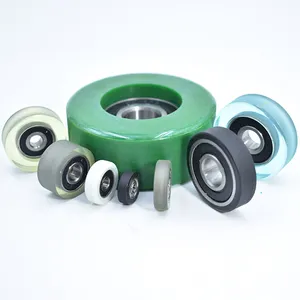 Customized Wear Resistance Flame PU Coated Rollers Urethane Wheels Polyurethane Shaped Products