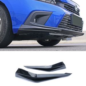 Welta - Lame de pare-chocs avant de voiture en ABS+PP poli, kit de protection de carrosserie, garniture d'angle, accessoires automobiles pour Civic US - Product Image 1